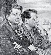 Alberto Savinio col fratello Giorgio De Chirico