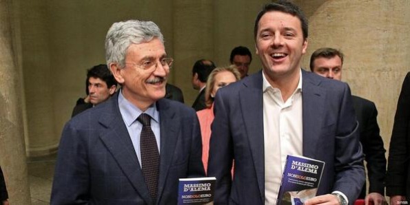 Massimo Dalema e Matteo Renzi